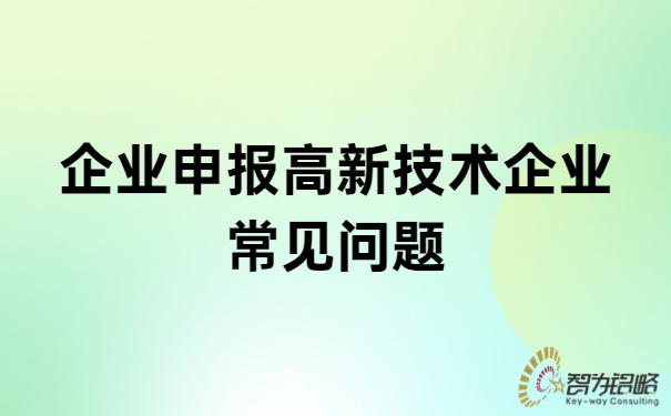 企業(yè)申報高新技術企業(yè)常見問題.jpg